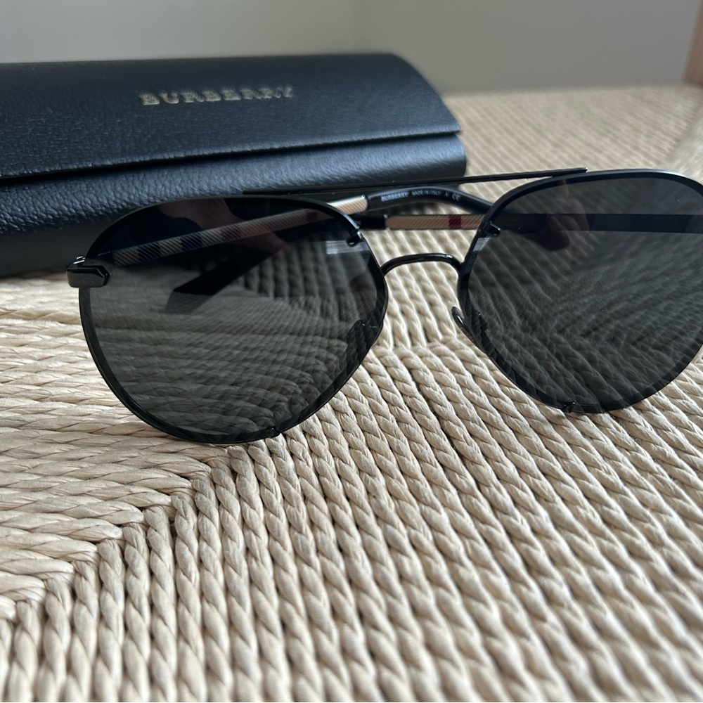 Burberry Dark Aviator Sunglasses